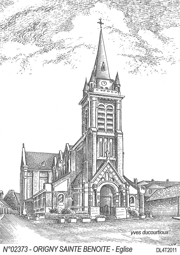 N 02373 - ORIGNY STE BENOITE - église